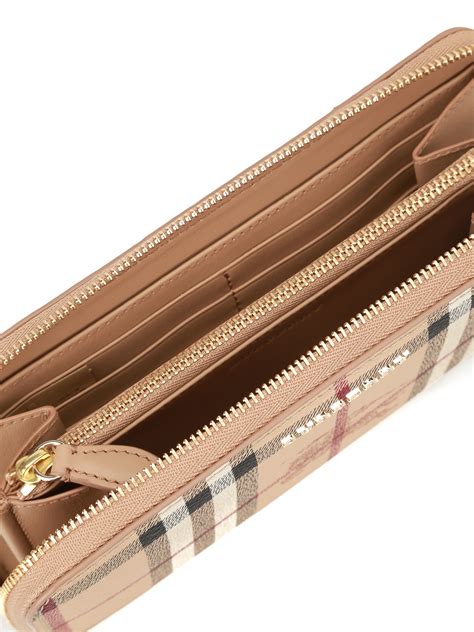 burberry small zip around wallet|burberry wallet for women.